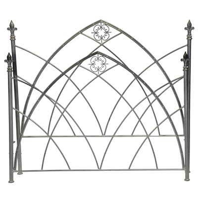 Lot 386 - Modern Gothic style double bed frame