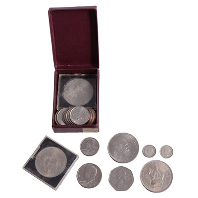 Lot 192 - Small collection of coins, some silver content.