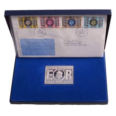 Lot 205 - Danbury Mint - a Silver Jubilee Commemorative Stamp Edition.