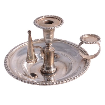Lot 252 - Small silver chamberstick