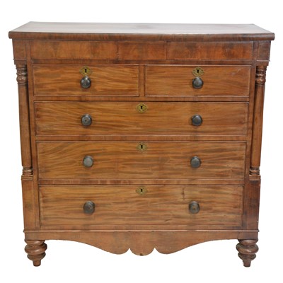 Lot 286 - Victorian mahogany chest of drawers