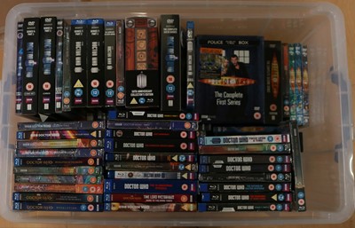 Lot 35 - Doctor Who: A complete collection of Doctor Who DVDs and Blu-rays, including spin-off shows