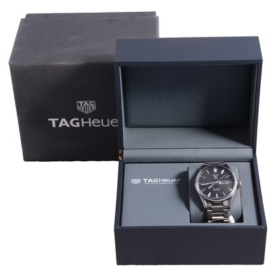 Lot 1052 - TAG Heuer - a gentleman's Carrera Calibre 5 stainless steel automatic wristwatch.