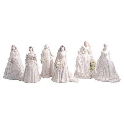 Lot 53 - Six Coalport Bone China figurines sculpted by John Bromley for Compton & Woodhouse