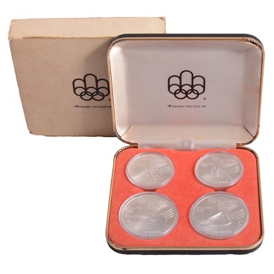 Lot 190 - Set of four silver Montreal Olympics 1976 silver coins