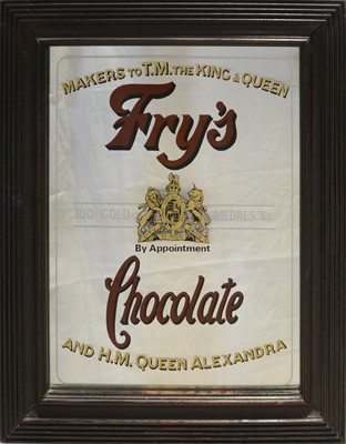 Lot 339 - Advertising mirror: Fry's Chocolate
