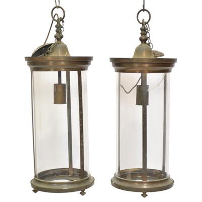 Lot 354 - Set of eight hall lanterns