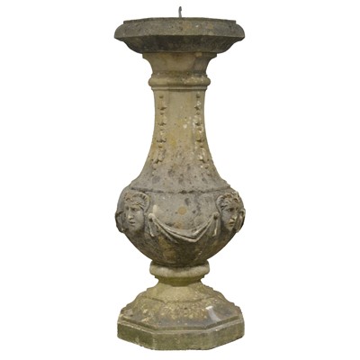 Lot 462 - Haddonstone Adam style pedestal and sundial