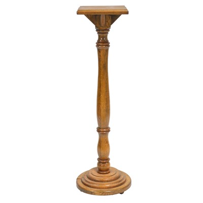 Lot 271 - Edwardian oak pedestal