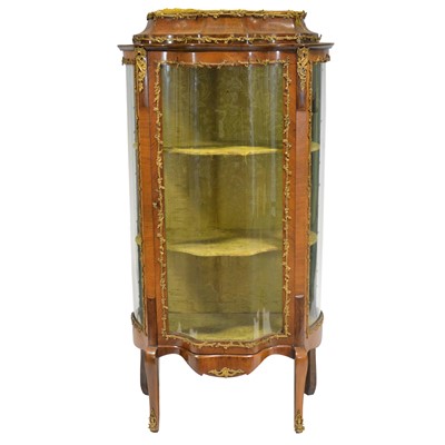 Lot 277 - French walnut vitrine