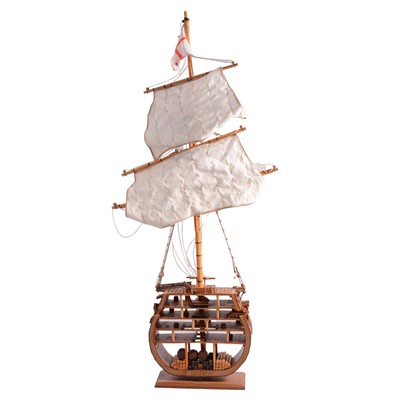 Lot 152 - Wooden model of a cross section of the H.M.S. Victory