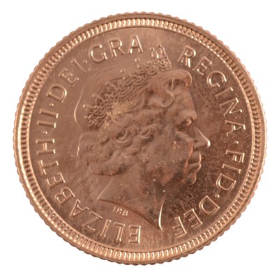 Lot 209 - Gold Half Sovereign Coin, Elizabeth II 2000.