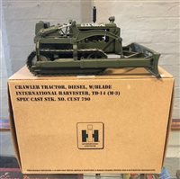Lot 1081 - Crawler tractor, diesel w/blade International...