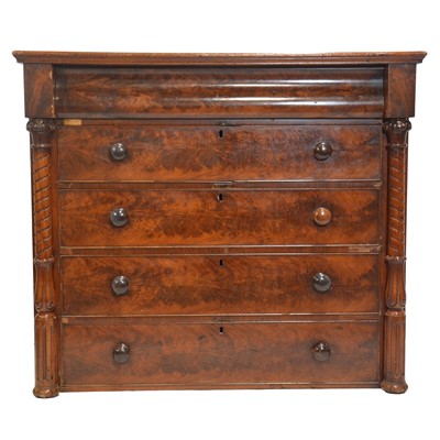Lot 287 - Scottish mahogany chest of drawers
