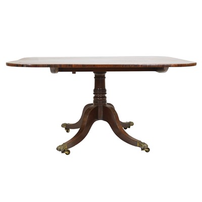 Lot 276 - Regency mahogany pedestal table