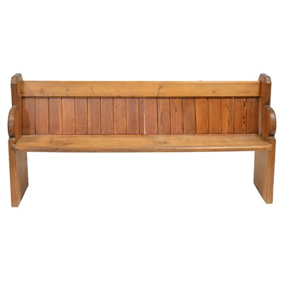 Lot 262 - Victorian pitch pine pew