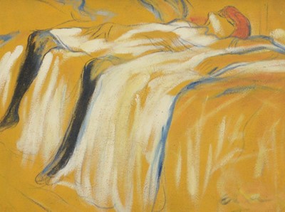 Lot 322 - Contemporary, A copy of Toulouse-Lautrec's Alone