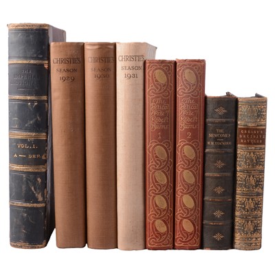 Lot 107 - Two boxes of antiquarian books and early 20th century Chisties reviews