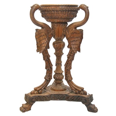 Lot 224 - Anglo Indian carved hardwood jardiniere