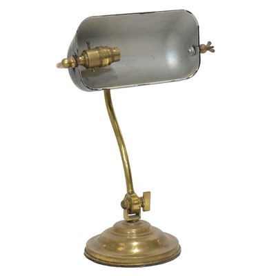 Lot 79 - German brass and painted tin Anglepoise lamp, Siemens.