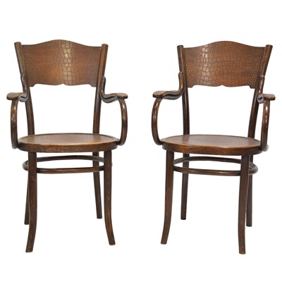 Lot 289 - Pair of bentwood armchairs and other bentwood chairs
