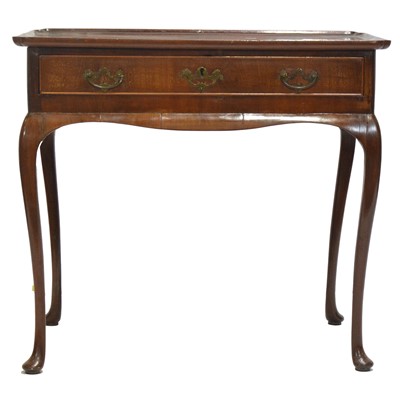 Lot 356 - George III mahogany tray top side table
