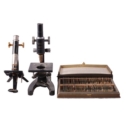 Lot 96 - Monocular microscope, Cooke Troughton & Simms Limited, other microscopes and related items