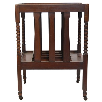 Lot 361 - Stained wood trolley canterbury