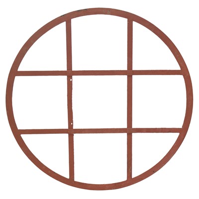 Lot 450 - Cast iron circular window frame