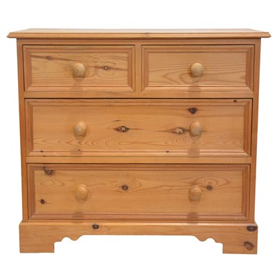 Lot 374 - Modern pine chest of drawers