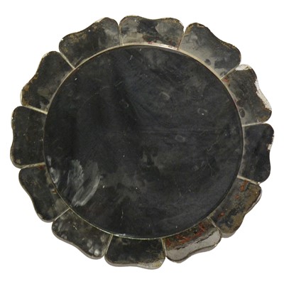 Lot 264 - Mid century wall mirror, floral design