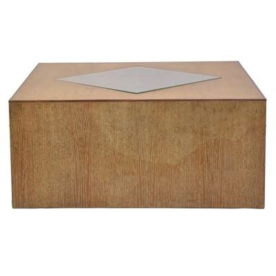 Lot 339 - Art Deco style limed oak coffee table