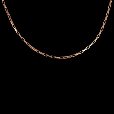 Lot 347 - A 9 carat yellow gold chain necklace, and a yellow metal chain necklace.