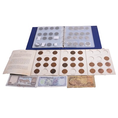 Lot 201C - Collection of British and overseas coins and bank notes.