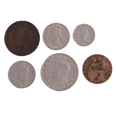 Lot 206 - Collection of mostly British coins, some silver content.