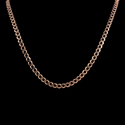 Lot 292 - Uno A Erre - a yellow metal chain necklace.