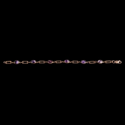 Lot 168 - A Blue John bracelet.