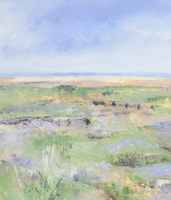 Lot 386 - Sue Graham, pair of modern Norfolk coastal scenes