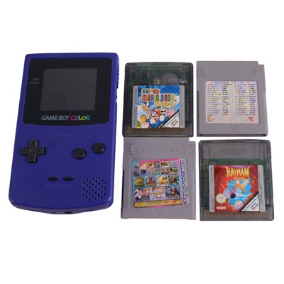Lot 173 - A Nintendo Game Boy Colour (as found), and two unboxed games
