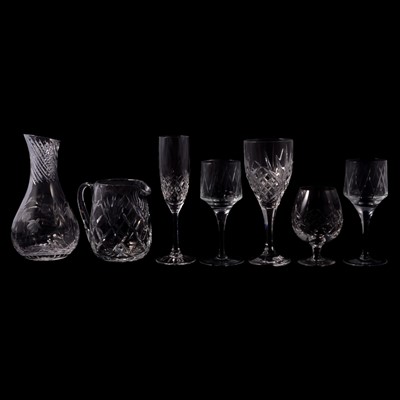 Lot 44 - Three boxes of assorted crystal glassware