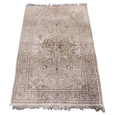 Lot 445 - Iranian silk rug