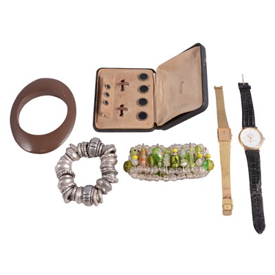 Lot 558 - A large collection of costume jewellery, and wristwatches.