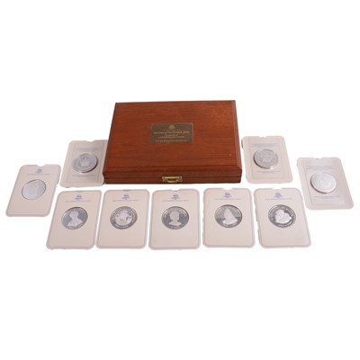 Lot 307 - Birmingham Mint – The Queens of the British Isles Silver Medal Set.