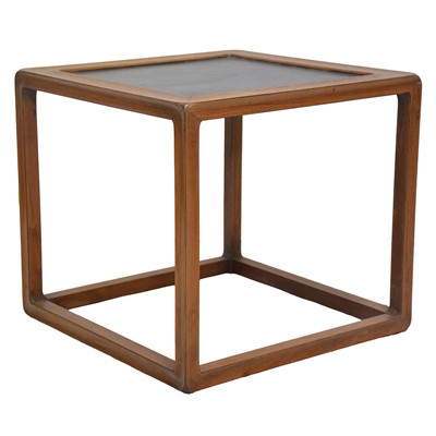 Lot 334 - Chinese hardwood square-shape stand