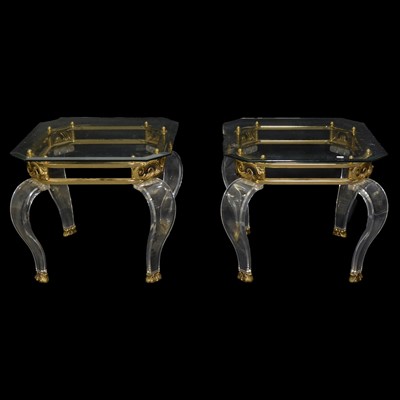 Lot 337 - Suite of three Hollywood Regency style...