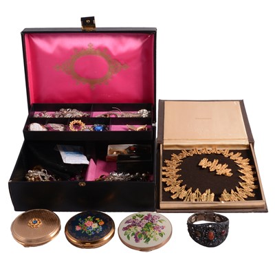 Lot 1305 - A collection of costume jewellery, and wristwatches.