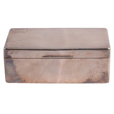 Lot 208 - Silver cigarette box