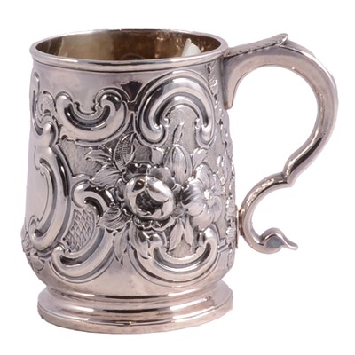 Lot 185 - Georgian silver tankard, Richard Bayley, London 1723