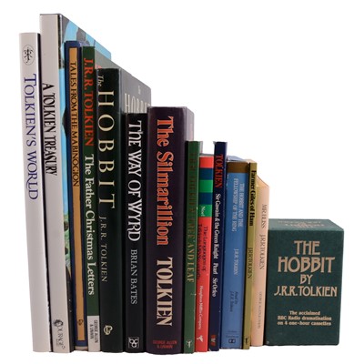 Lot 113 - Quantity of J R R Tolkien-related novels, stories, and other works