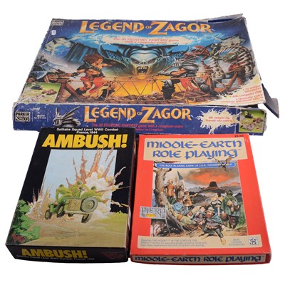 Lot 169 - Middle-Earth Role Playing game, Ambush, and Legend of Zagor
